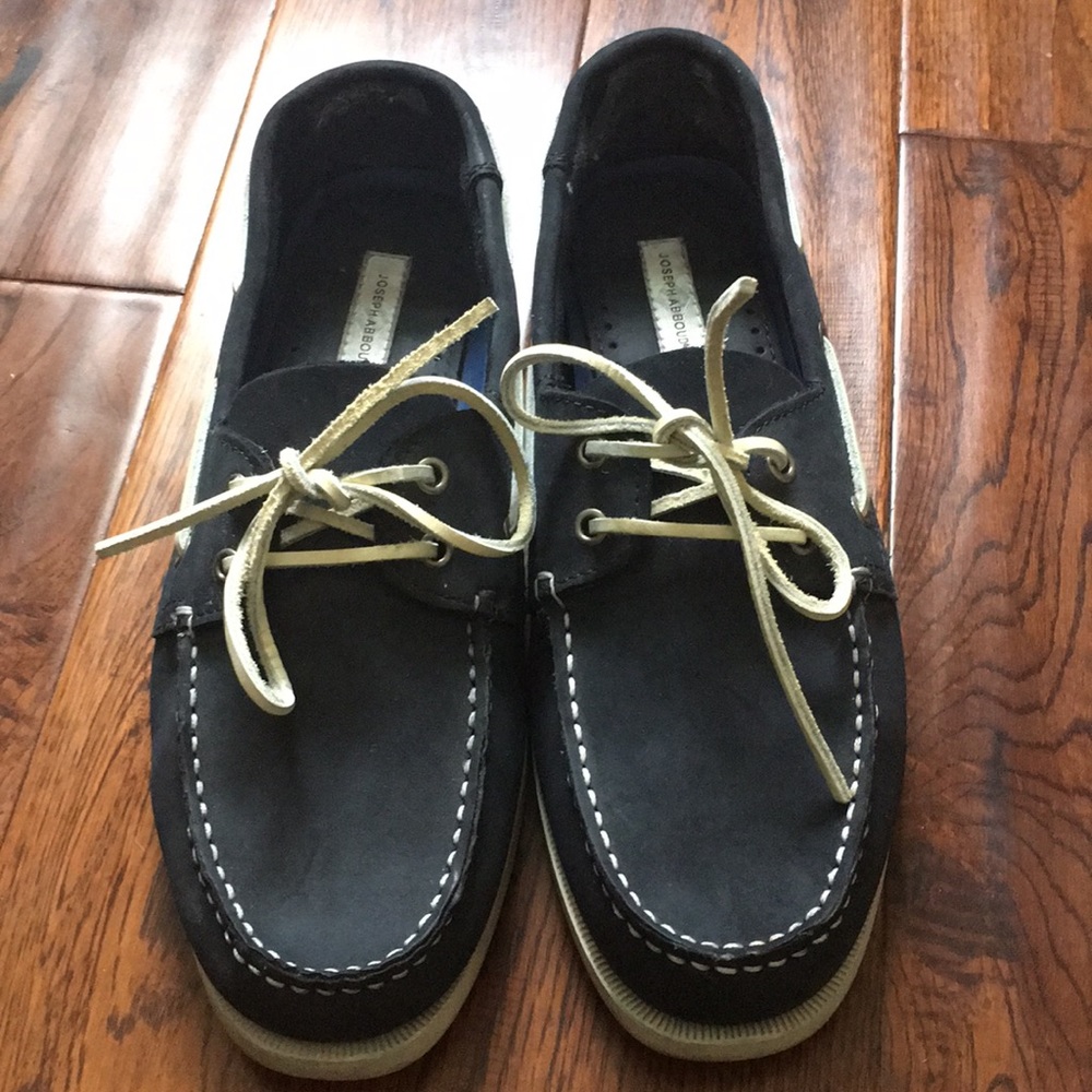 Men’s blue boat shoes. Size 11. Jospeh Abboud